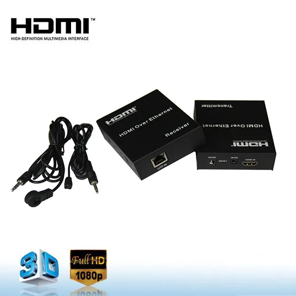 أكثر من واحد Cat5e/Cat6 HDMI موسع 120M دعم موسع الأشعة تحت الحمراء وظيفة