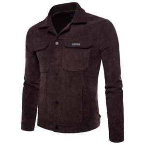 shopify Spring New Korean <strong>Mens</strong> Casual <strong>Jacket</strong> <strong>Corduroy</strong> Slim <strong>Jacket</strong> - Product Image 2