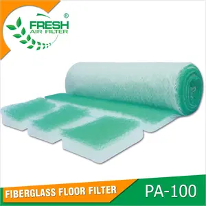 Precio EU3 medios de filtro de aire G3 pintura fibra de vidrio roll para la cocina