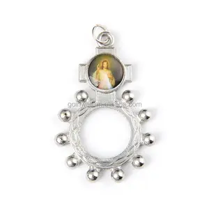 Presentes baratos católicos religiosos sob 1 dólar, joias atacado diferente virgem maria anel pedante