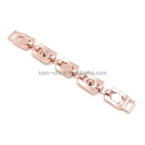 Cadenas de Metal personalizadas para bolsos, accesorios de moda para zapatos, Color oro rosa