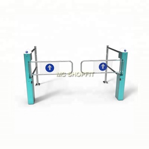 Puerta abatible y torniquete automáticos de la puerta de la barrera del supermercado de la seguridad electrónica de la inducción - Product Image 3