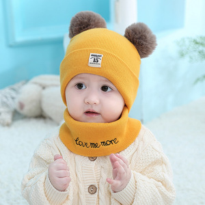 Su ordinazione Bello Sveglio Dei Bambini di Pelliccia Pom Pom Cappello E Sciarpa Berretti Ragazze Dei Ragazzi Bambino Caldo Cappello Sciarpa - Product Image 4