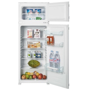 Réfrigérateur à double porte <span class=keywords><strong>encastrable</strong></span> de 54 cm, réfrigérateur domestique de 220 L avec congélateur quatre étoiles - Product Image 1