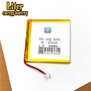 Plug <span class=keywords><strong>2</strong></span>.5-<span class=keywords><strong>2</strong></span> P 3275100 3075100 3600 mah 3.7 v lithium polymer lipo rechargeable battery li ion solar lithium battery with PCM - Product Image 3