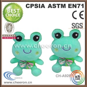 En peluche grenouille verte jouet, Grenouille verte <span class=keywords><strong>mini</strong></span> jouet - Product Image 1
