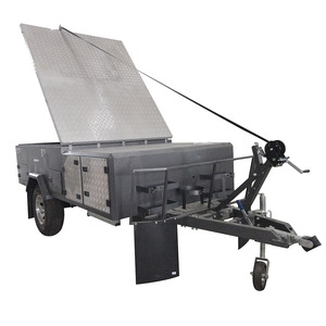 2017 de calidad superior piso duro adelante plegable remolque camper con carpas inflables, ventanas y puertas para la venta - Product Image 3