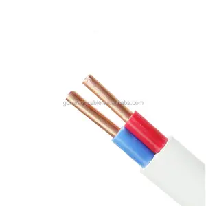 Cable de tierra plana TPS sólido enfundado, Cable de cobre para tierra y tierra, twin, 3V-90, con aislamiento de V-90, precio