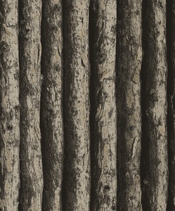 Papier peint en vinyle <span class=keywords><strong>3D</strong></span> à motifs empilés, papier peint décoratif pour Restaurant, rond en bois - Product Image 3