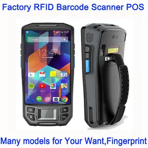 Fábrica barato 5 pulgadas escáner HNF rfid android POS Terminal PDA barcode scanner laser