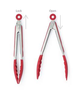 Premium isıya dayanıklı mutfak eşyaları paslanmaz çelik silikon gıda maşa, barbekü Tong,9 "& 12" silikon mutfak maşası - Product Image 6