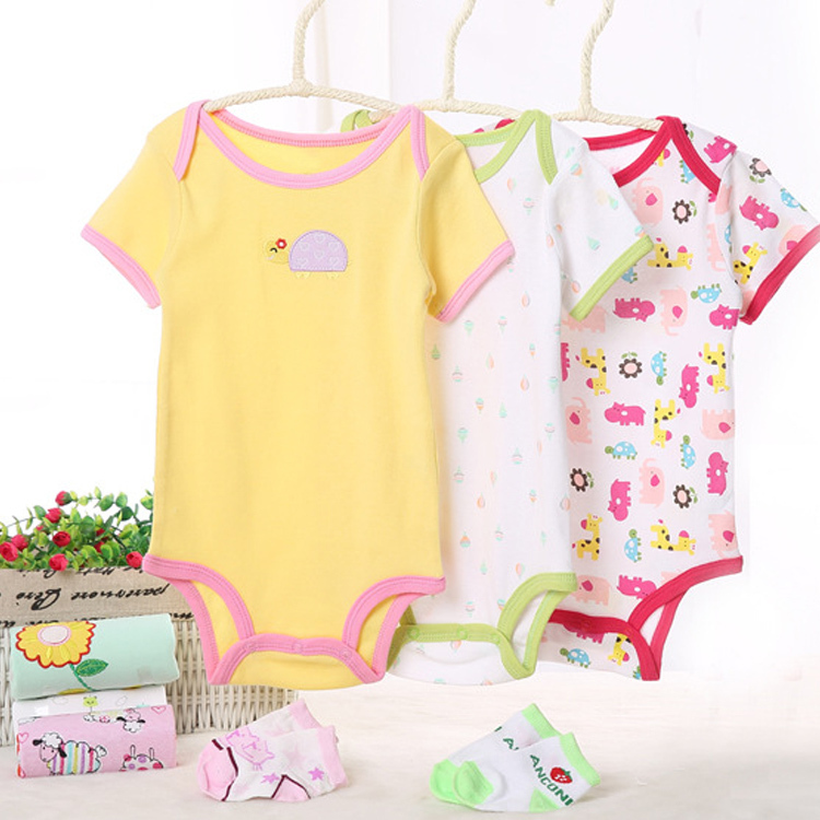 Детская одежда ребенка onesie комбинезон одежда детское боди с коротким рукавом