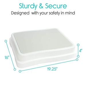 High 10cm Plastic Safty Non Slip <strong>Bathroom</strong> Plastic Step <strong>Stool</strong> <strong>for</strong> Old People - Product Image 2