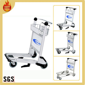 De acero inoxidable de cuatro ruedas aeropuerto de la mano de <span class=keywords><strong>equipaje</strong></span> carro de la carretilla - Product Image 2