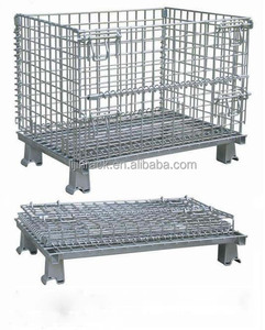 Prix de gros en métal étagère, <span class=keywords><strong>cage</strong></span> de stockage, conteneur de treillis métallique galvanisé - Product Image 1