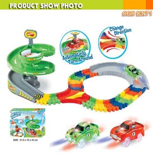Jouets Jacko, piste lumineuse magique, jouet de <span class=keywords><strong>voiture</strong></span> à fente, <span class=keywords><strong>voiture</strong></span> de course, <span class=keywords><strong>voiture</strong></span> électrique sur rail éclairée - Product Image 4