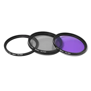 Kit de filtro de lente de cámara profesional vivitar uv-cpl-fld, 3 piezas, 58mm, nuevo producto