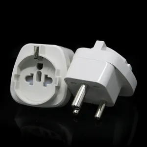 Adaptador de enchufe de viaje Universal, convertidor de enchufe de 4,8mm para la UE y los EE. UU.