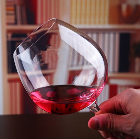 wholesale custom logo red crystal wine glass goblet balloon gin glasses