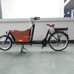 Tricycle électrique à pédale classique 10 pouces, vélo <span class=keywords><strong>cargo</strong></span> néerlandais - Product Image 2