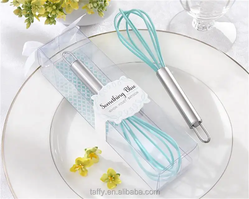 2017 neue hochzeit party favor bomboniere braut dusche favor tür geschenke rosa blau baby shower favor küche schneebesen rückkehr geschenk