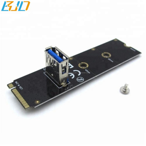 2018 nuevo producto NGFF M.2 para tarjeta adaptadora USB tecla M M.2 SSD Puerto <span class=keywords><strong>USB3</strong></span>.0 Tarjeta de expansión <span class=keywords><strong>PCI</strong></span> riser - Product Image 5