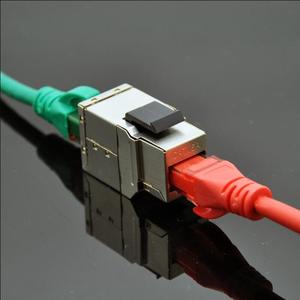 <span class=keywords><strong>Coupleur</strong></span> Keystone <span class=keywords><strong>RJ45</strong></span> Cat6A blindé en ligne pour réseaux, câbles de brassage, câbles <span class=keywords><strong>Ethernet</strong></span>/cordons - Product Image 2