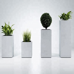 Pot <span class=keywords><strong>rectangulaire</strong></span> et léger en aluminium, pot de jardin en acier à cordage, rabotteuse en acier - Product Image 3