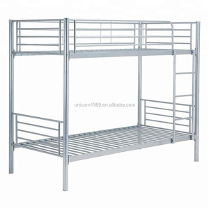 Proveedores de literas de Hotel Precio barato a la venta con escalera y barandilla Literas comerciales de metal moderno para Hostel con colchón - Product Image 6