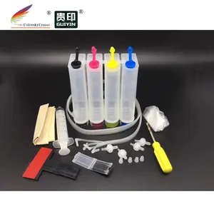 适用于爱普生的通用4色CISS套件墨盒连续供墨系统，适用于佳能的兄弟，适用于Hp的配件