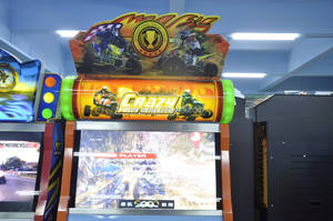 Fou 4 Roue enfants arcade monnayeur simulateur de conduite moto pour vente - Product Image 3