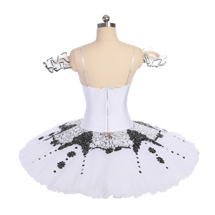 OCT9178 Fast Shipping OEM White and Gold Giselle Ballet Tutu for Girls