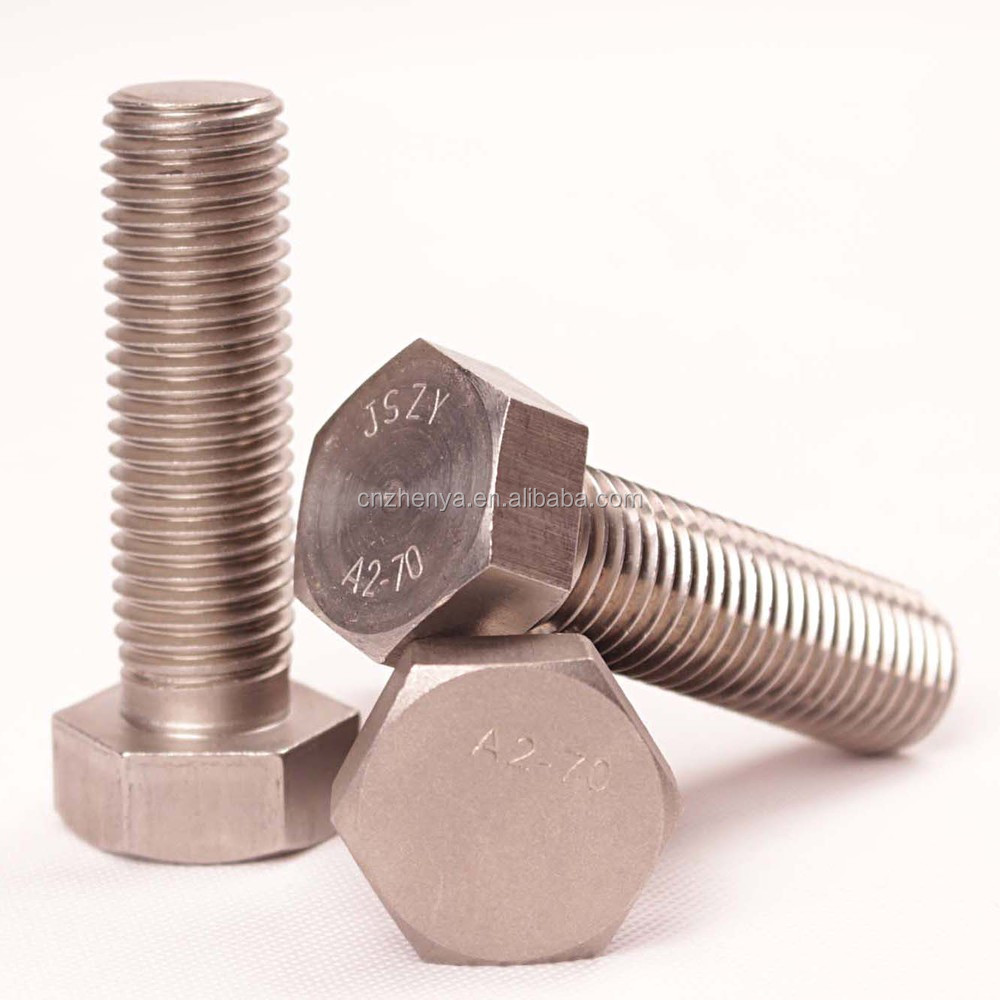 4 Bulloni Esagonali Acciaio Inox 18-8 1/2-20 X 3-1/4 | Viti Testa Esagonale UNF Filettatura Fine