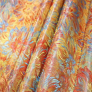Tessuto di Hangzhou 100% Poliestere Jacquard Broccato Effetto Seta per Abiti e Abbigliamento Cinese - Product Image 4