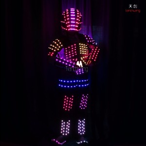 Equipo de baile, <span class=keywords><strong>Club</strong></span> nocturno, DJ, planificador de eventos, disfraz Led, Robot, disfraces robóticos - Product Image 3