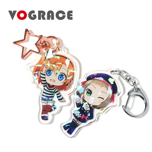 Laser Cắt Rõ Ràng Phim Hoạt Hình Anime Tùy Chỉnh In Acrylic Charms Vograce Acrylic <span class=keywords><strong>Keychain</strong></span> - Product Image 2