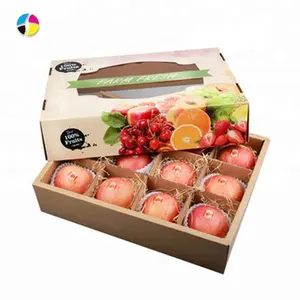 Коробка для упаковки свежих фруктов, гофрированная картонная упаковочная коробка для яблока