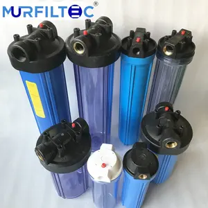 La mejor carcasa de filtro de plástico FH20BB, miniporo grande de 20 pulgadas, azul, jumbo, con ajuste de cobre