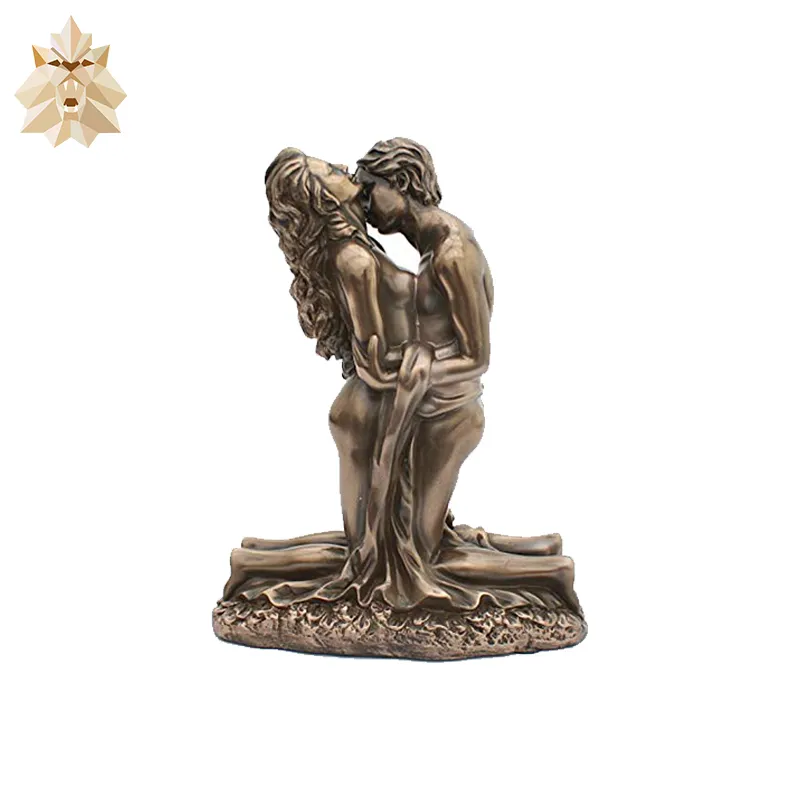 Fabriek Direct Moderne Metal Figuur Sculptuur Naakt Man En Vrouw Bronzen Sculptuur Messing Vrouw Man Erotische Standbeeld NT-11277