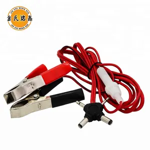 MX 30A Clips de cocodrilo doble a Cross DC Plug Cable cargador con portafusibles