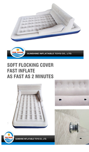 OEM עמיד PVC נהרו אחת אוויר מזרן מתנפח <span class=keywords><strong>Airbed</strong></span> עם מובנה חשמלי משאבת PVC מיטה זוגית מלכת גודל מיטת - Product Image 6