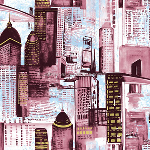 Carta da Parati in PVC con Design Moderno di Città per Soggiorno - Product Image 6