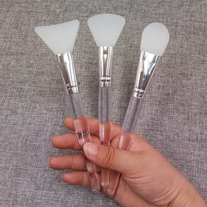 Soft <strong>Pro</strong> Cream Cosmetic Home DIY Tools Silicone Large Makeup Brushes Face Mask Silicone 3 Piece Contour Brush <strong>Set</strong>