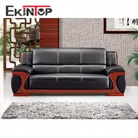 European Style PU Leather Sofa for Living Room, Modern