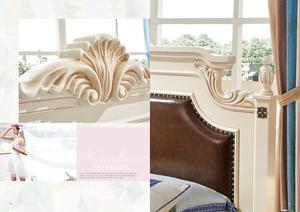 2017 antiguo rey dormitorio utilizado muebles de madera maciza y MDF para terminar muebles para <span class=keywords><strong>el</strong></span> hogar conjuntos - Product Image 2
