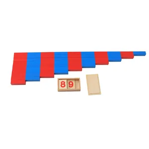 Montessori Jouets En Bois vente Chaude matériaux Montessori en bois jouets éducatifs éducation Précoce jouet mathématique Baguettes Numériques