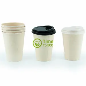 12oz Single Wall American Style Coffee Cup Disposable Paper Coffee Cup Biodegradable Compostable Coffee Cup