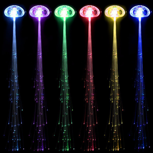 Cool Light up Hair <strong>Braids</strong> Crown Noodle Headband Led Flashing <strong>Blinking</strong> Light Party Supplies Black Light Party Supplies - Product Image 4