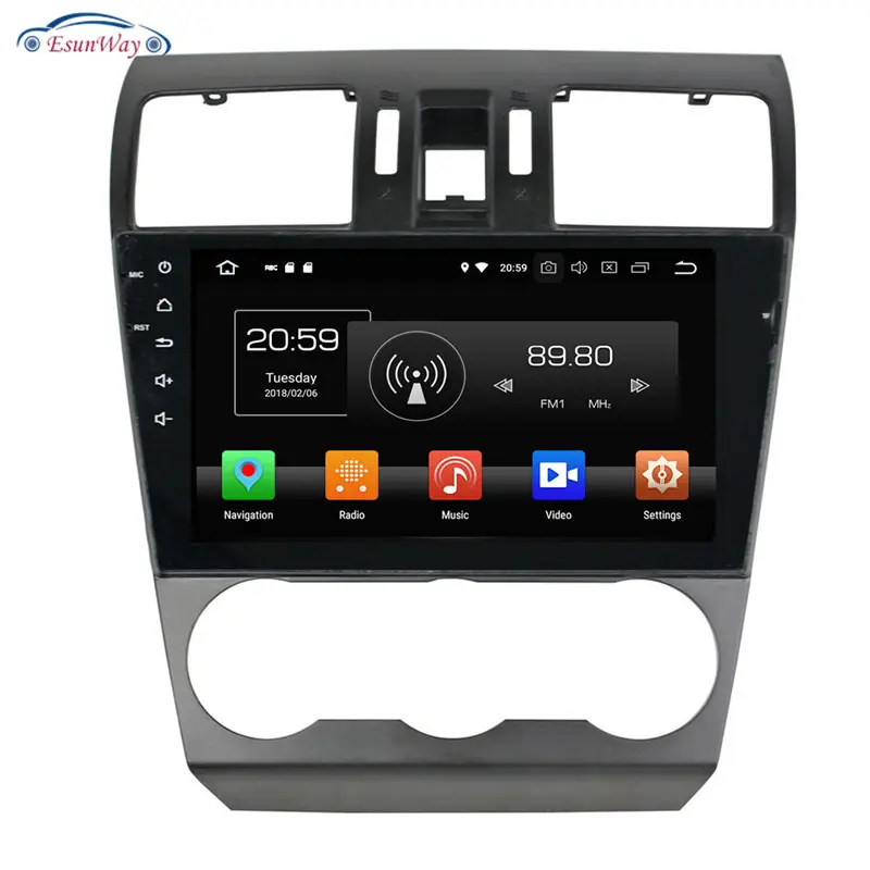 Lecteur dvd de voiture sous android, avec système de navigation GPS, audio, radio, multimédia, pour Subaru Forester, prix d'usine, nouveau