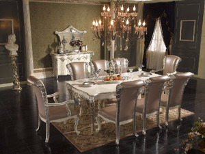 Tocador de baño tallado a mano de Color blanco de estilo romano, gabinete de lavado de vanitario clásico europeo con lavabos dobles - Product Image 4